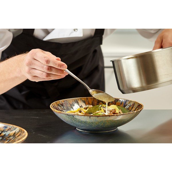 Rudos spalvos sriubos iš porceliano  lėkštė ø 21 cm Resto – BonBistro-image-1