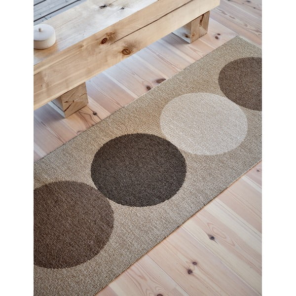 Smėlio spalvos/kreminės spalvos lauko kilimas 70x280 cm Otto Grain – Pappelina-image-3