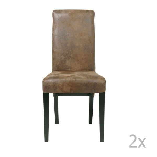 2 valgomojo kėdžių su buko medžio pagrindu rinkinys "Kare Design Chiara Vintage