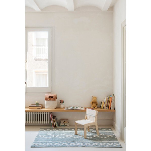 Vaikiška kėdė smėlio spalvos/natūralios spalvos Vintage Blue – Lorena Canals-image-4