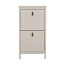 Pilkai smėlinės spalvos atlenkiama spintelė batams Madrid – Tvilum