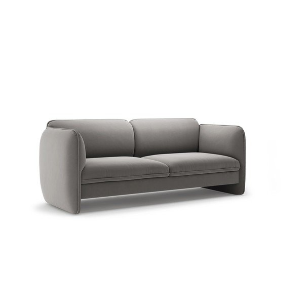 Tamsiai pilkos spalvos sofa iš velveto 204 cm Georgia – Micadoni -image-2