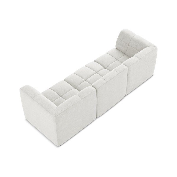 Baltos spalvos sofa iš boucle 255 cm Aloha – Makamii-image-3