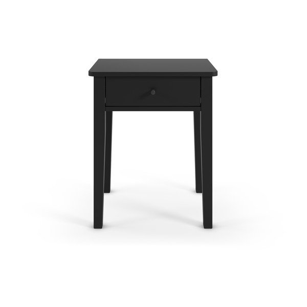 Juodos spalvos matinis naktinis staliukas Bart – Marckeric-image-4