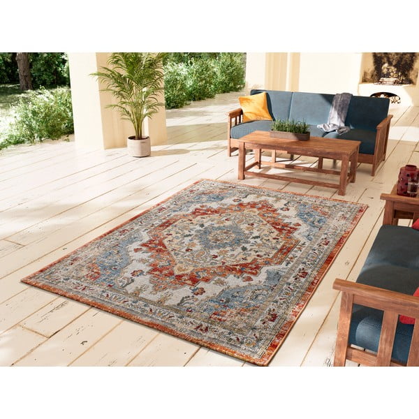 Lauko kilimas oranžinės spalvos/smėlio spalvos 120x170 cm Luna Rust – Universal-image-1