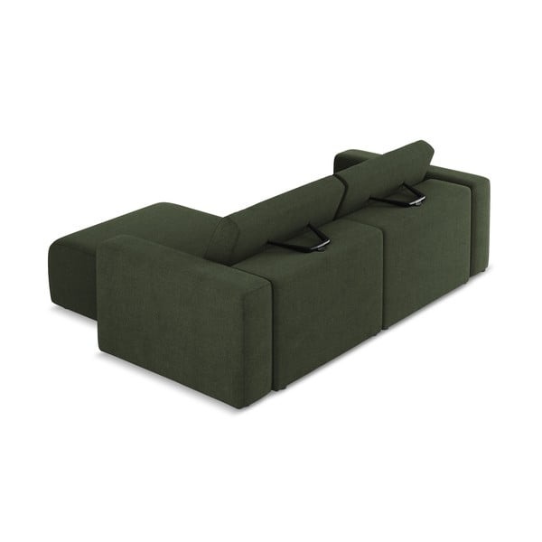 Žalios spalvos kampinė sofa (su dešiniuoju kampu) Kalea – Makamii-image-4