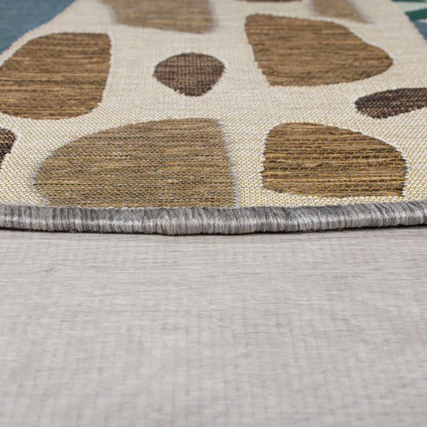 Žalias apvalus lauko kilimas ø 160 cm Eric - Flair Rugs-image-3