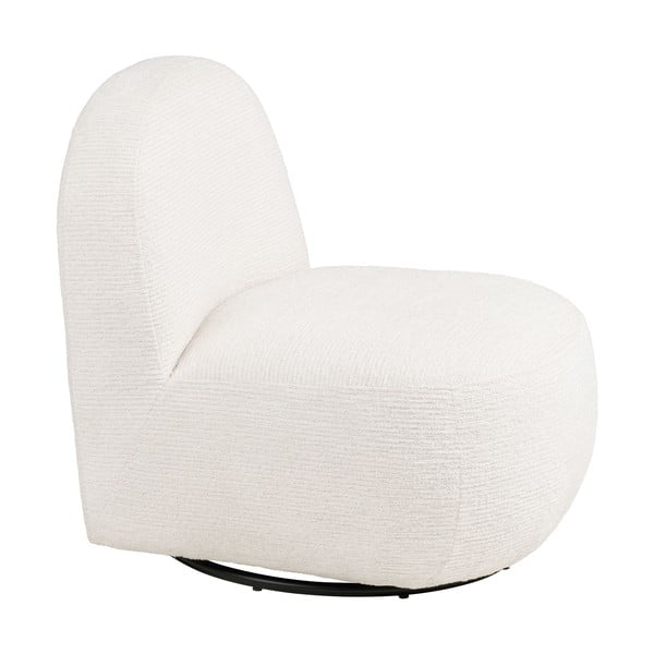 Kreminės spalvos pasukamas krėslas Milo – House Nordic-image-3