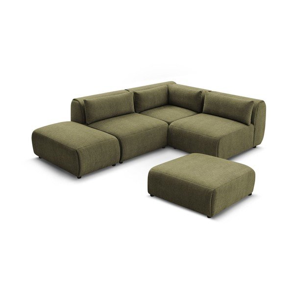 Žalia kampinė sofa (kintama) Jeanne - Bobochic Paris-image-3