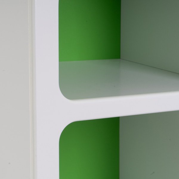Knygų spinta  baltos spalvos/žalios spalvos 40x100 cm – Casa Selección-image-4
