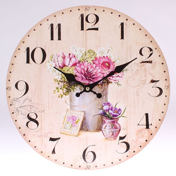 Medinis laikrodis derliaus gėlės