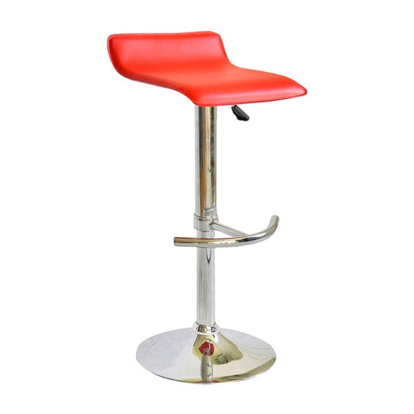 2 raudonų baro kėdžių rinkinys su eko odos užvalkalu "Evegreen House Barman