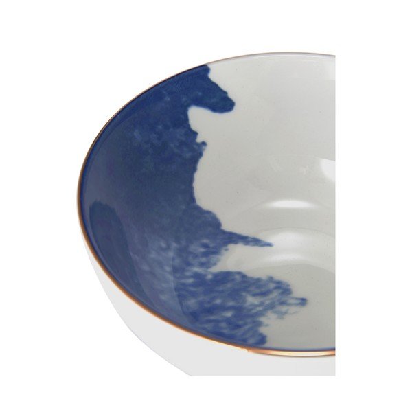 2 mėlynos ir baltos spalvos porcelianinių dubenėlių rinkinys Westwing Collection Rosie, ø 15 cm-image-2