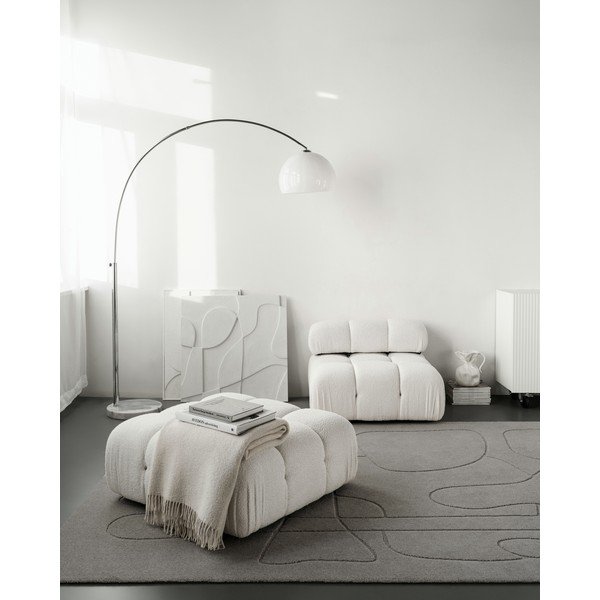 Iš vilnos kilimas pilkos spalvos 133x190 cm Morphic – Agnella-image-1