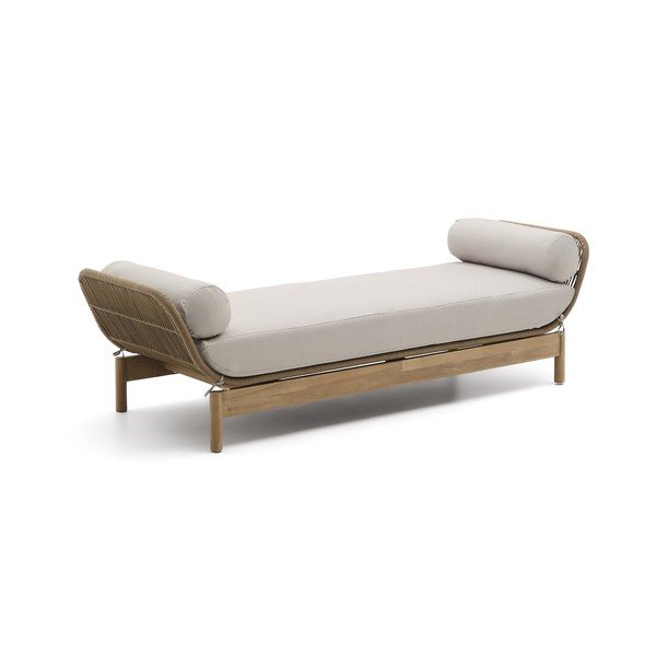 Natūralios spalvos iš akacijos masyvo sodo sofa Catalina – Kave Home-image-4