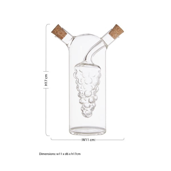Aliejaus ir acto rinkinys iš stiklo Montela – Premier Housewares-image-2