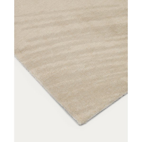 Kreminės spalvos kilimas 80x200 cm Empuries – Kave Home-image-3