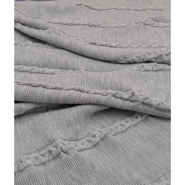 Lovatiesė pilkos spalvos 150x200 cm Trenza – Oyo Concept-image-1