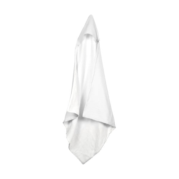Iš muslino vaikiškas rankšluostis su gobtuvu baltos spalvos 75x75 cm – Bébé Douceur