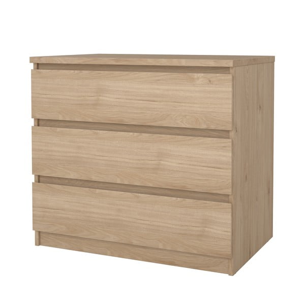 Natūralios spalvos šoninė spintelė iš ąžuolo 77x70x50 cm Naia – Tvilum-image-4