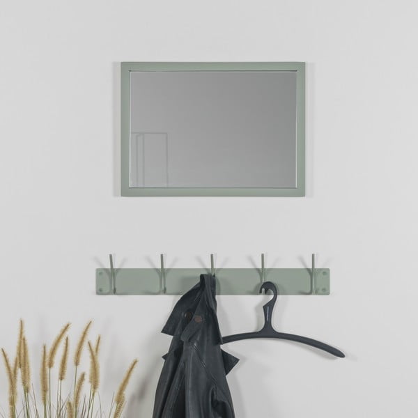 Pilkai žalios spalvos iš metalo sieninė lentyna 70 cm Fusion – Spinder Design-image-3