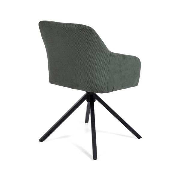 Žalios spalvos iš audinio valgomojo kėdė Lunio – Bonami Essentials-image-4