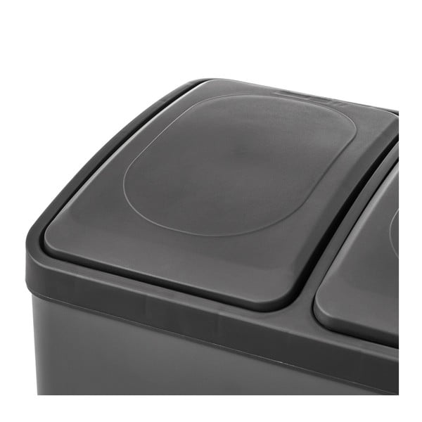 Iš nerūdijančio plieno šiukšliadėžė rūšiavimui/su pedalu 40 l – Casa Selección-image-4