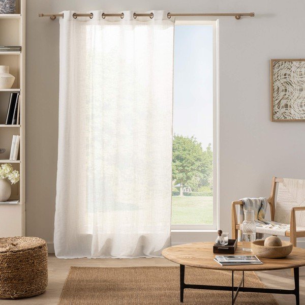 Baltos spalvos užuolaida 140x240 cm Yoko – douceur d'intérieur-image-3