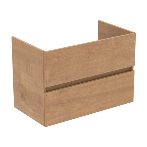 Pakabinama spintelė po kriaukle natūralios spalvos iš ąžuolo 80x55 cm Eurovit+ – Ideal Standard-image-2