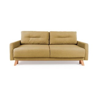 Geltonos spalvos sofa-lova Bonami Selection Pop