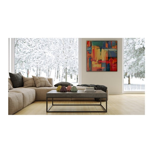 Žemas betonu dekoruotas kavos staliukas TemaHome Petra-image-2