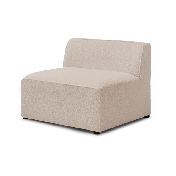 Smėlio spalvos iš boucle modulinė sofos dalis (modulinė) Megeve – Bobochic Paris-image-3