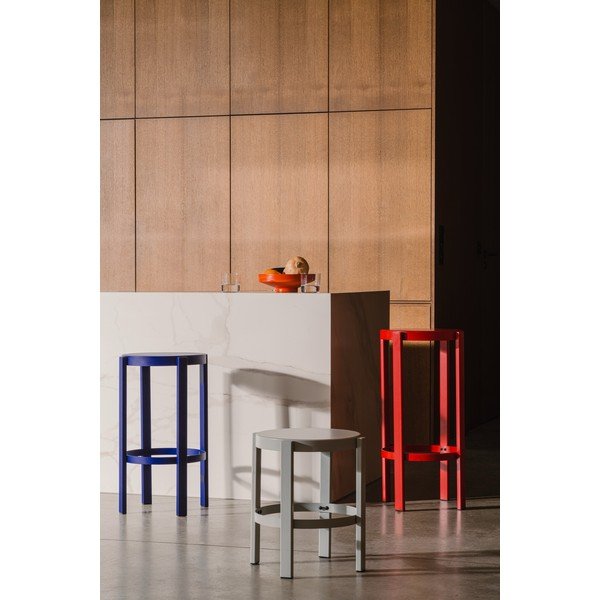 Šviesiai pilkos spalvos iš plieno taburetė Doon – noo.ma-image-1