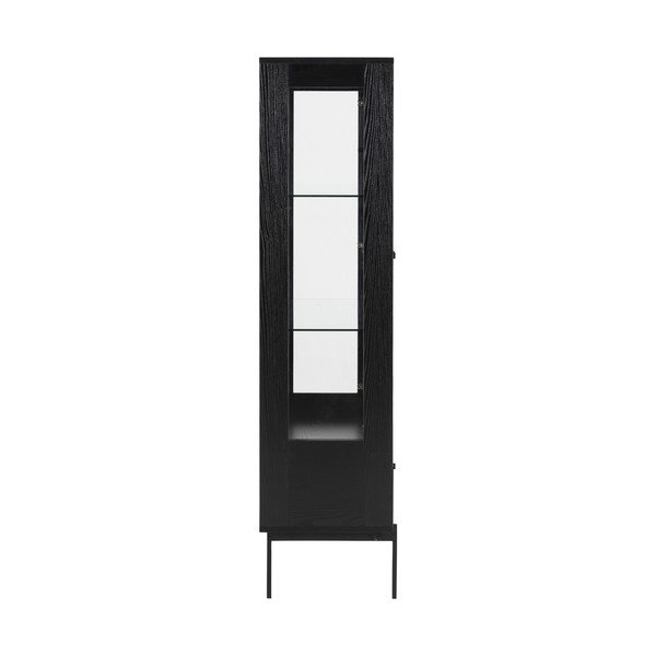 Vitrina juodos spalvos iš uosio 75x152 cm Angus – Actona-image-4