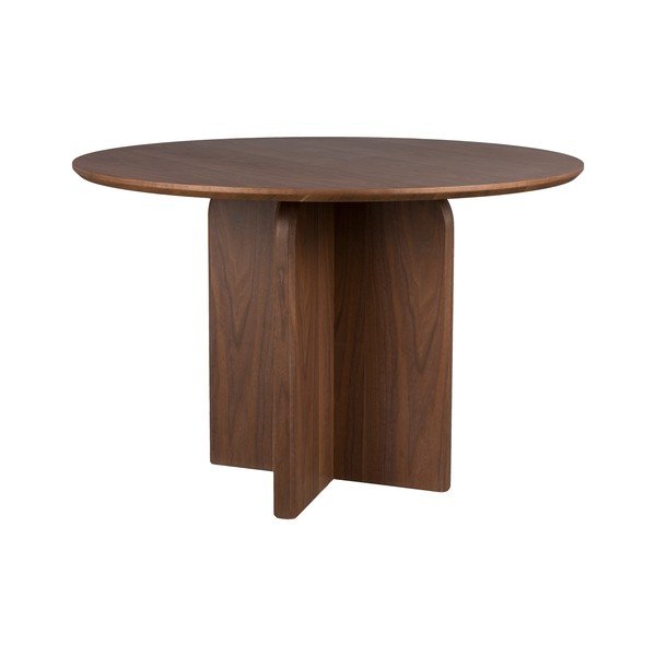 Apvalios formos valgomojo stalas iš riešutmedžio ø 120 cm Laurent – White Label