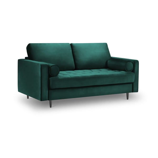 Smaragdo spalvos aksominė sofa Milo Casa Santo, 174 cm-image-2
