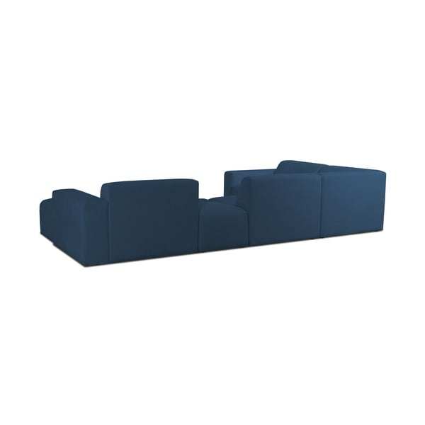 Iš boucle kampinė sofa tamsiai mėlynos spalvos („U“ formos) Roxy – Scandic-image-2