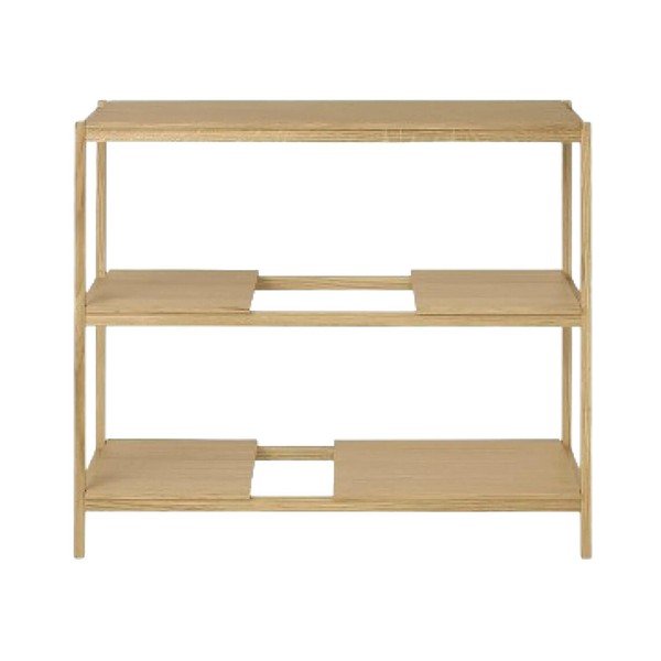 Natūralios spalvos pastatoma lentyna iš ąžuolo 105x92x40 cm Sukoya – Blomus