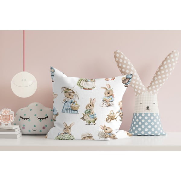 Dekoratyvinis pagalvės užvalkalas su Velykų motyvu 43x43 cm – Mila Home-image-2
