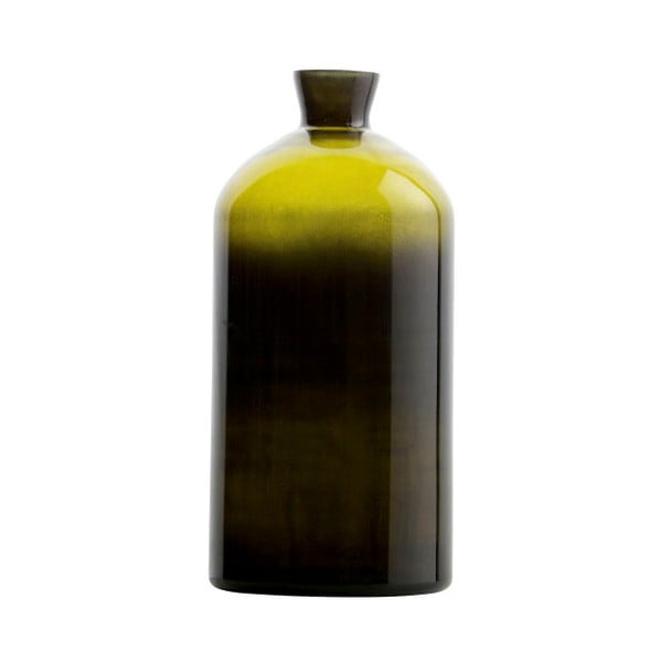 Tamsiai žalios spalvos stiklo vaza "BePureHome Chemistry", aukštis 40 cm