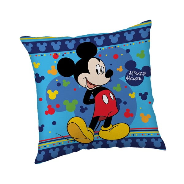 Fleece tipo vaikiška pagalvė 40x40 cm Mickey "Blue" – Jerry Fabrics