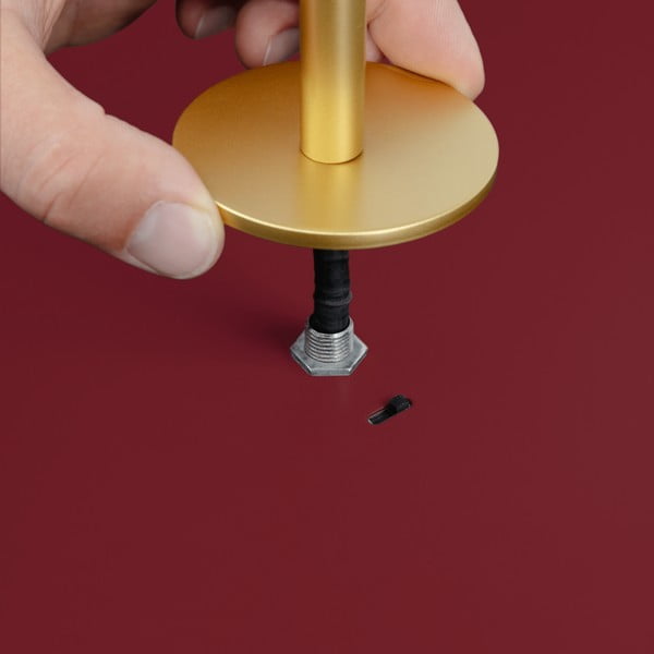 Raudonos spalvos iš metalo kabantis šviestuvas LED su pritemdymo funkcija ø 31 cm su metaliniu gaubtu Asteria Plus – UMAGE-image-3