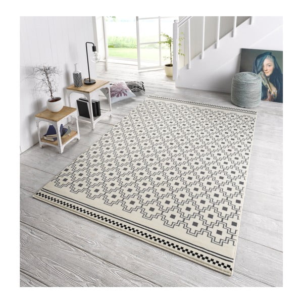 Juodai baltas kilimas Zala Living Cubic, 70 x 140 cm-image-3