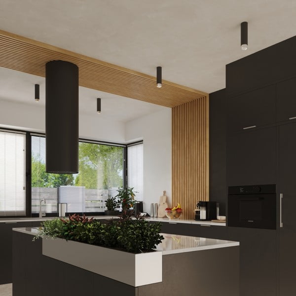 Lubinis šviestuvas juodos spalvos/sidabrinės spalvos Crown – Sollux-image-4