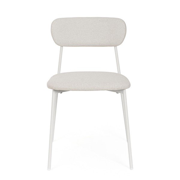 Baltos spalvos iš audinio valgomojo kėdė Inka – Yes Everyday-image-2