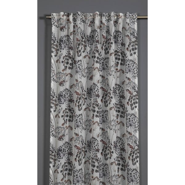 Violetinės spalvos/pilkos spalvos užuolaida 135x245 cm Birds and Roses – Sehlbach