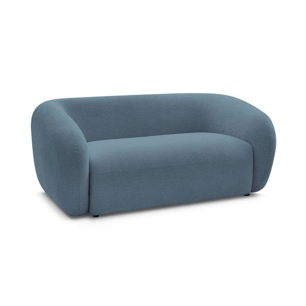 Mėlynos spalvos sofa iš šenilinio audinio 160 cm Celine – Bobochic Paris-image-2