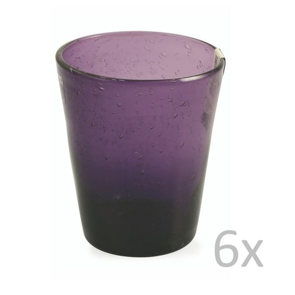 6 violetinių stiklinių rinkinys "Villa d'Este Cancun", 330 ml