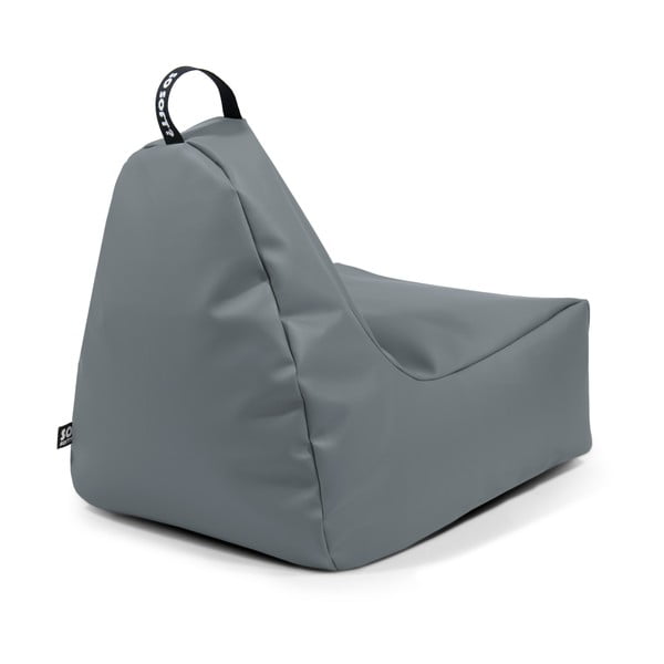 Pilkos spalvos iš dirbtinės odos vaikiškas sėdmaišis Chill M – So Soft?-image-3
