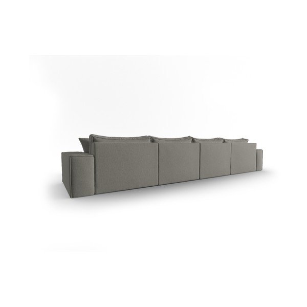 Kampinė sofa pilkos spalvos Mike – Micadoni Home-image-4